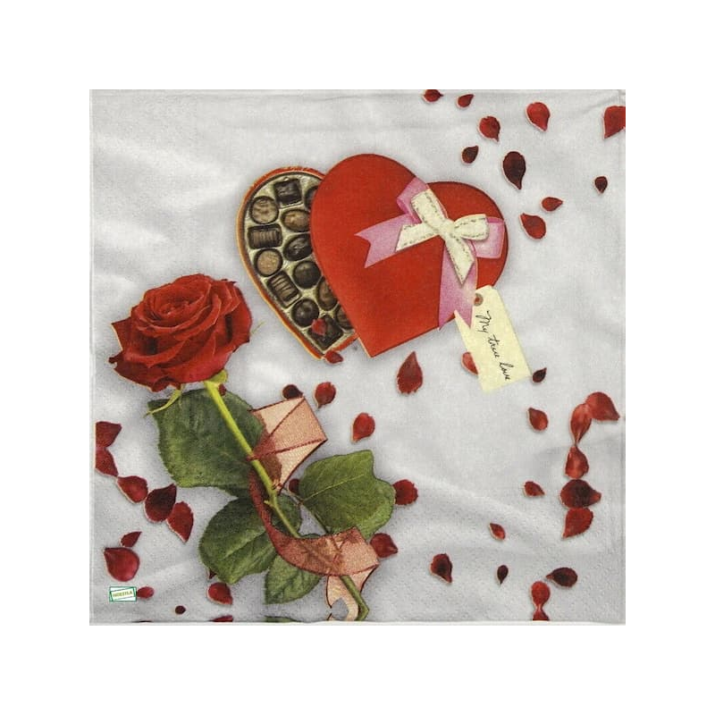 1serviette papier Coeurs-51
