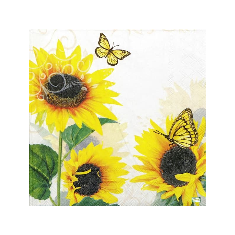 1serviette papierTournesols-4