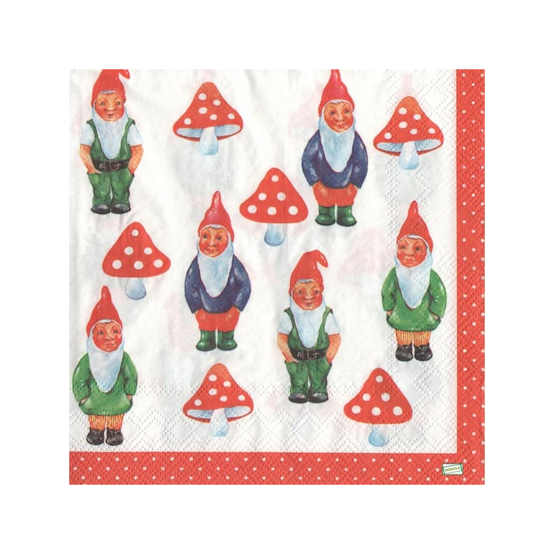 1 serviette papier Nains -2