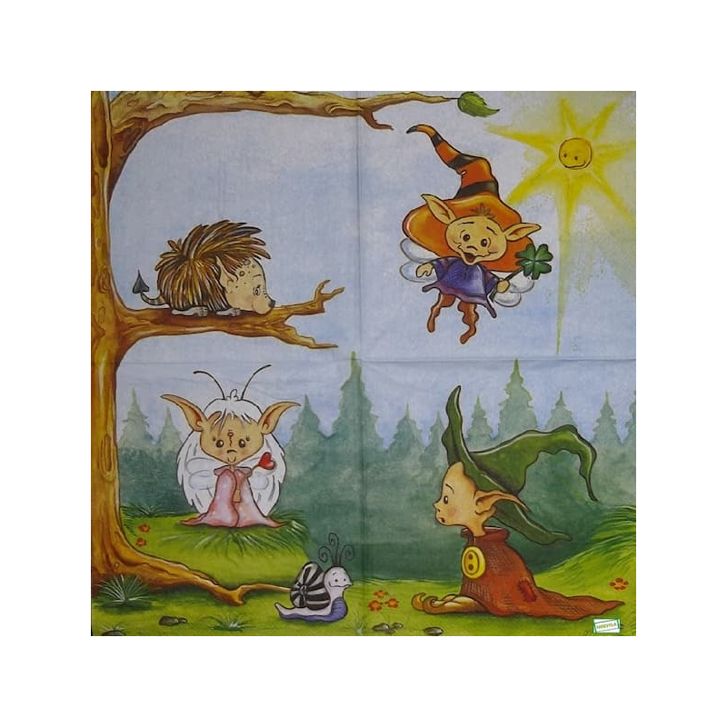 1 serviette Les Lutins -17