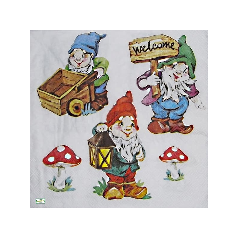 1 serviette Les Nains -19