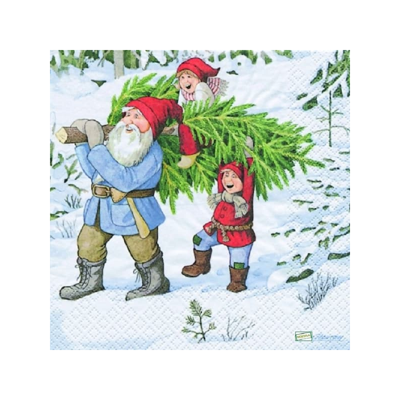 1 serviette Les Lutins -50