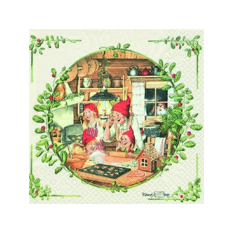 1 serviette Les Lutins -52