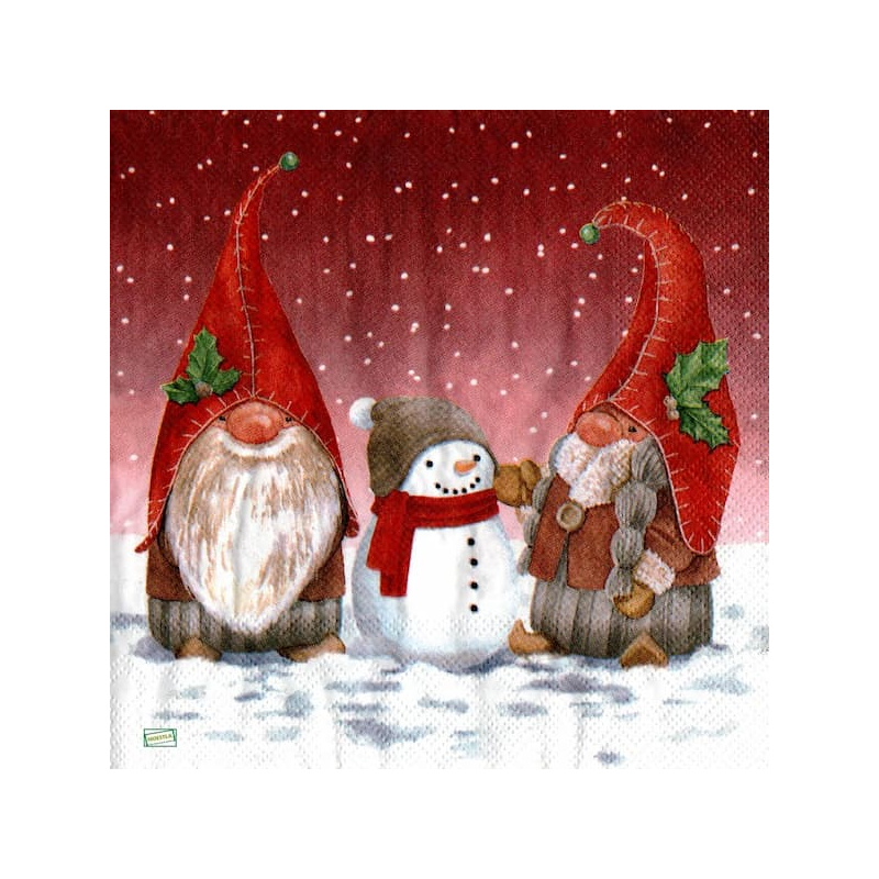 1 serviette Les Gnomes -74