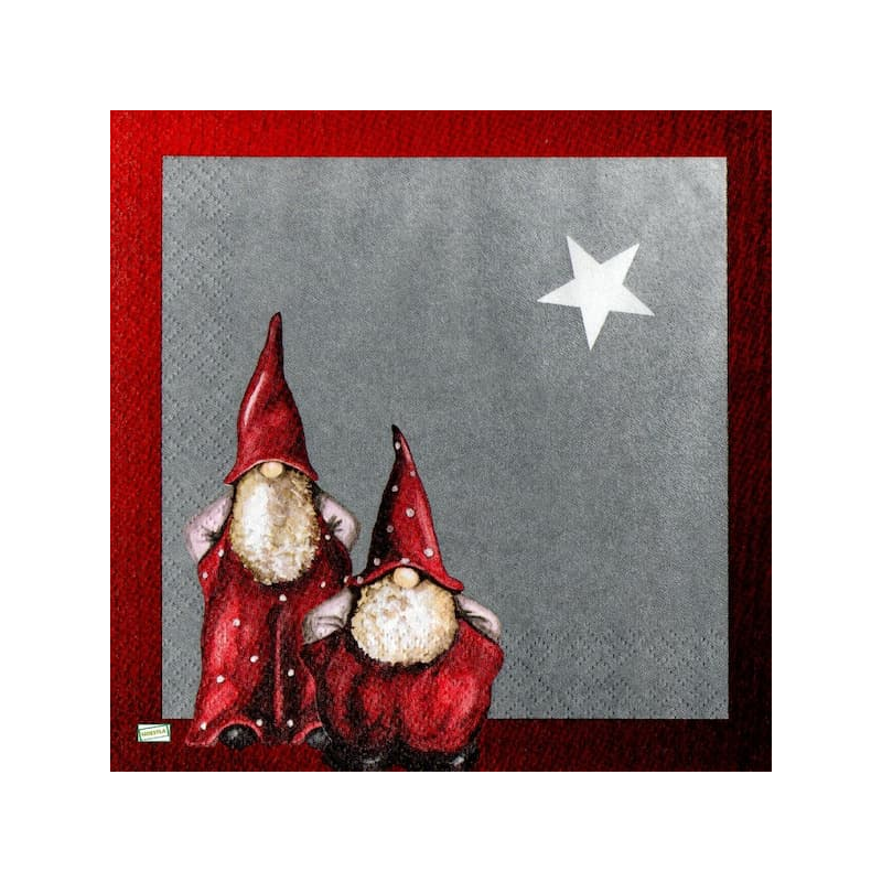 1 serviette Les Gnomes -76