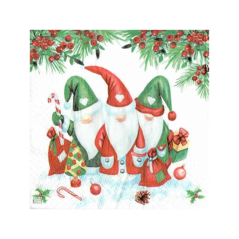 1 serviette Les Gnomes -84