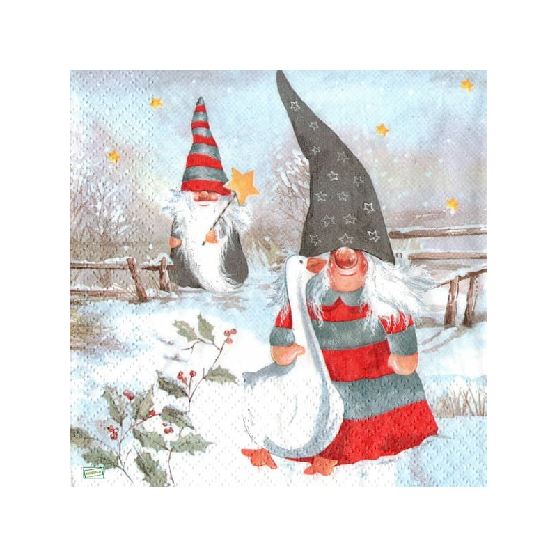 1 serviette Les Lutins -86