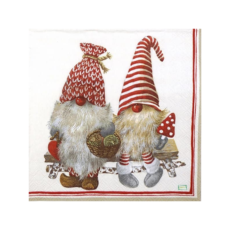 1 serviette Les Gnomes -87