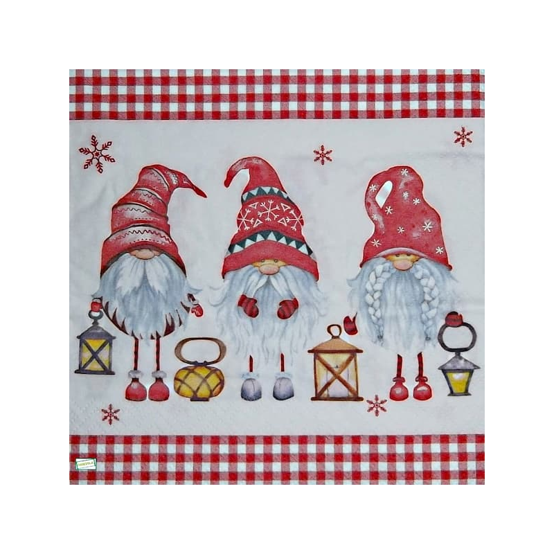 1 serviette Les Gnomes -96