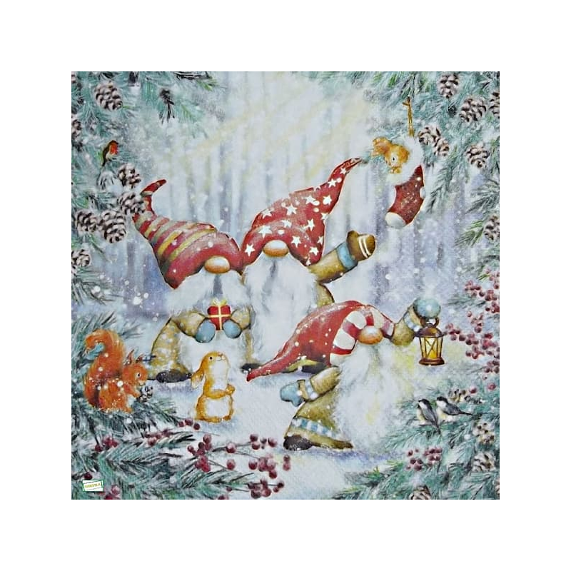 1 serviette Les Gnomes -97