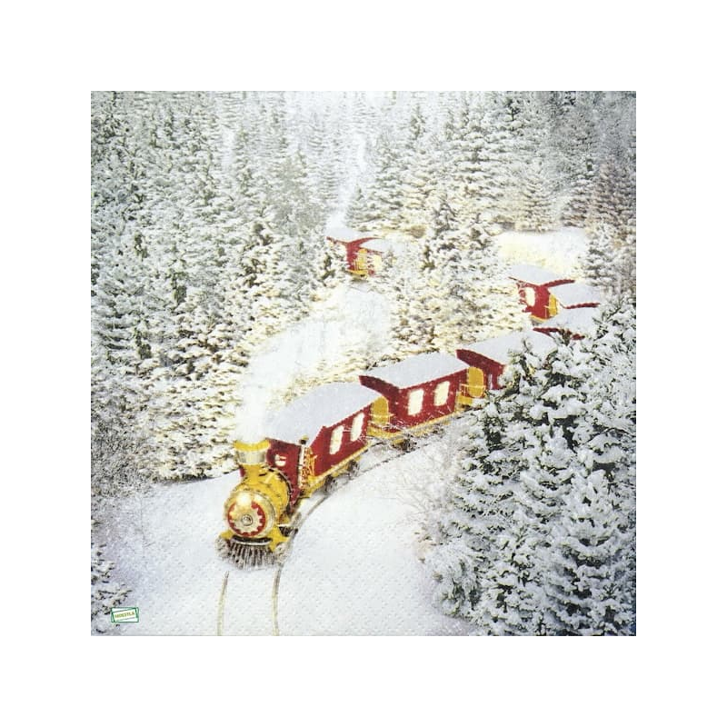 1serviette Paysage Enneigé-7