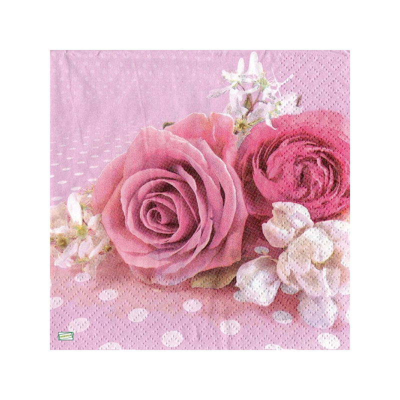 1serviette papier Les Roses-64