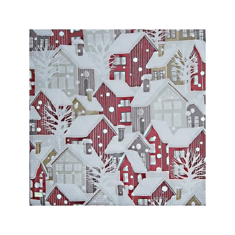 1serviette Paysage Enneigé-9