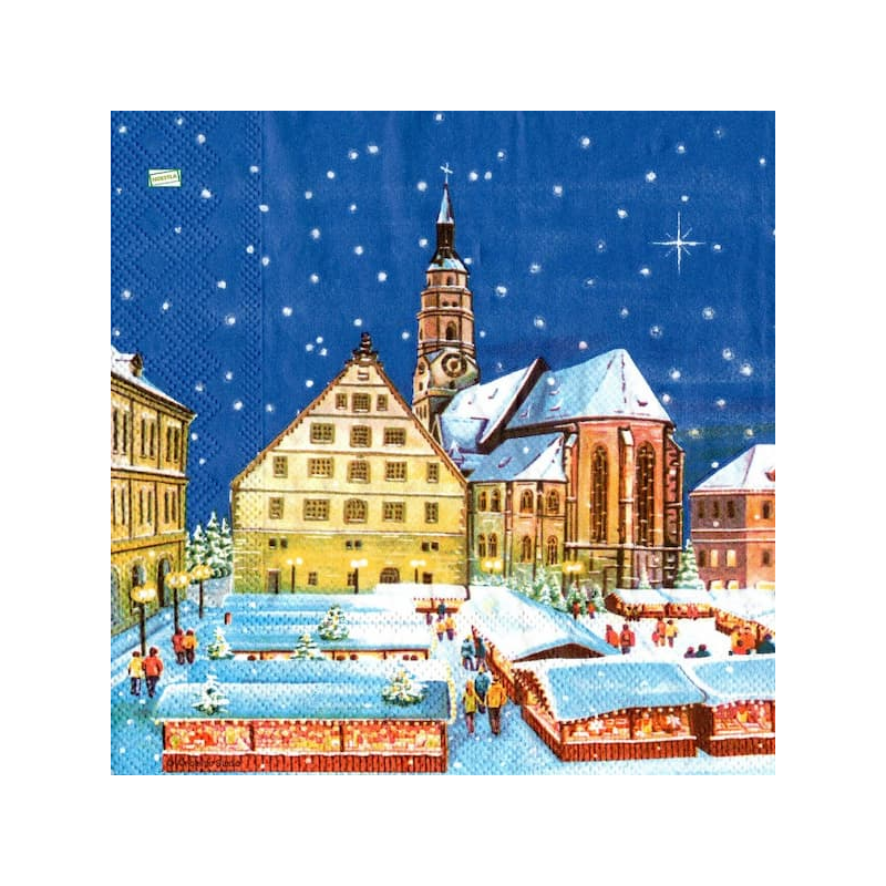 1serviette Paysage Enneigé-11