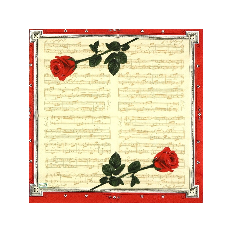 1serviette papier Les Roses-65