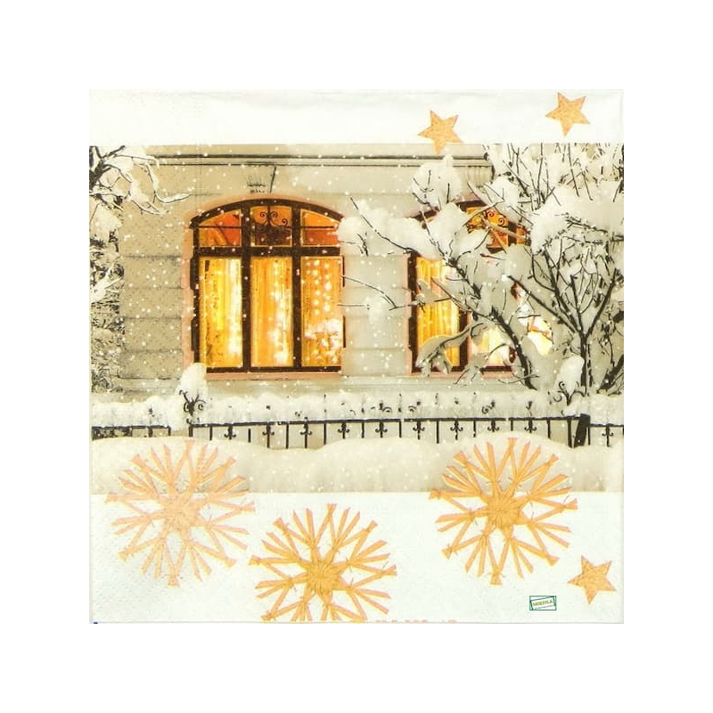 1serviette Paysage Enneigé-17