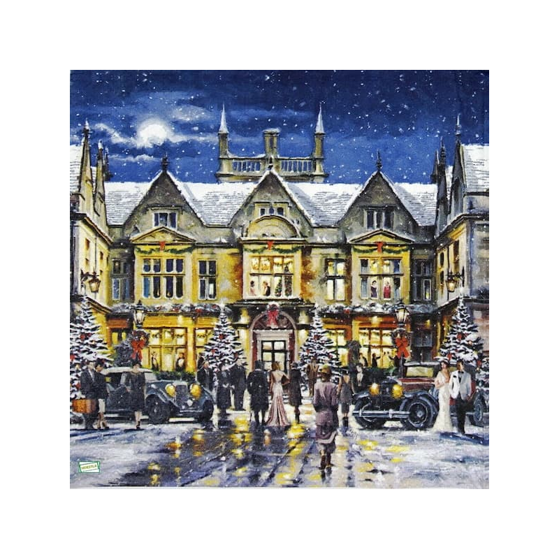 1serviette Paysage Enneigé-18