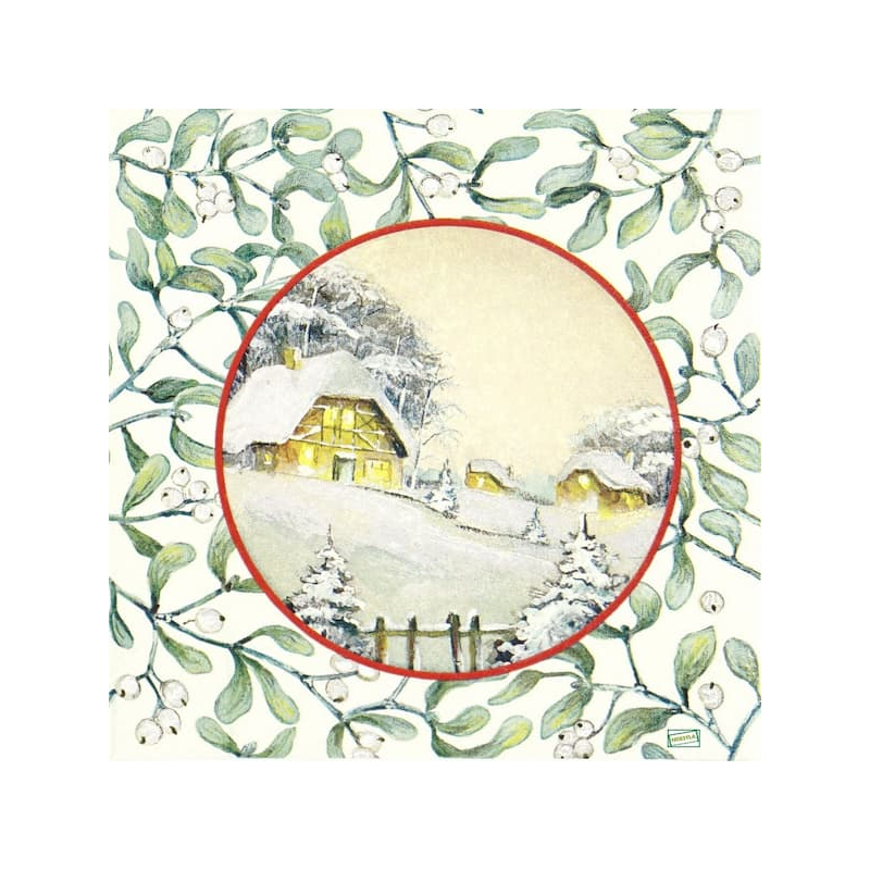 1serviette Paysage Enneigé-21