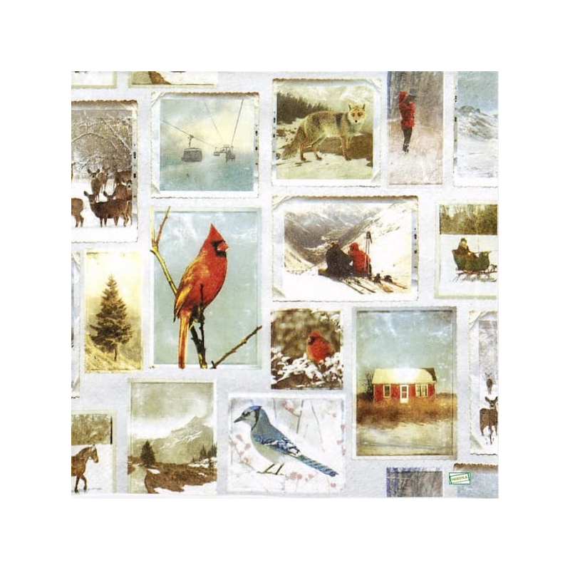 1serviette Paysage Enneigé-25