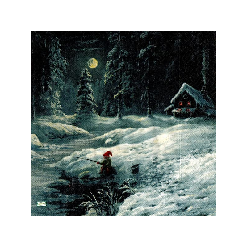 1serviette Paysage Enneigé-26