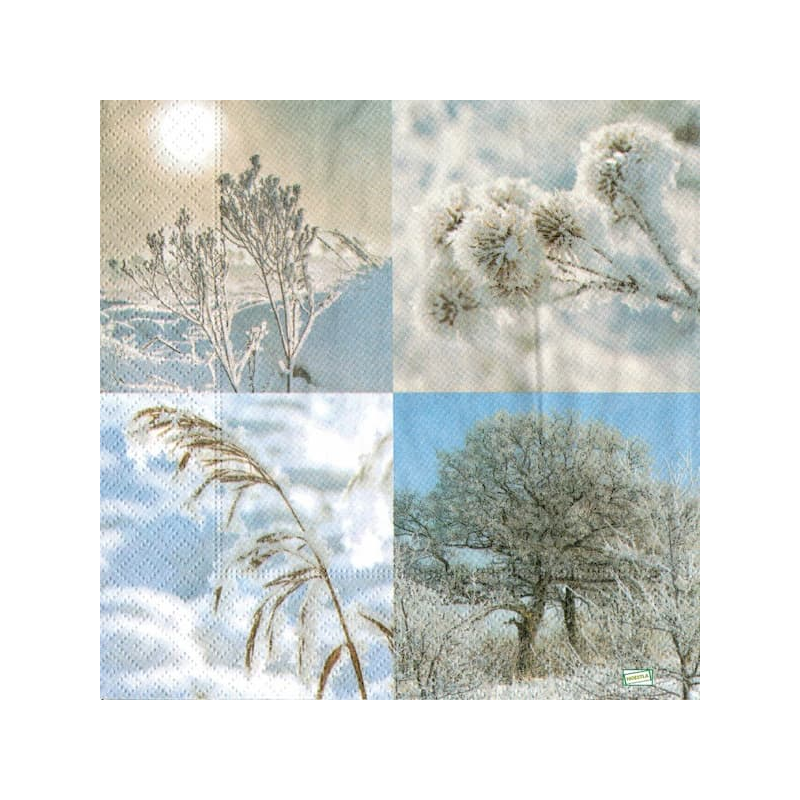 1serviette Paysage Enneigé-28