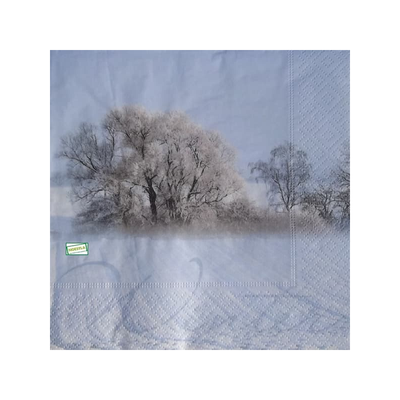 1serviette Paysage Enneigé-32