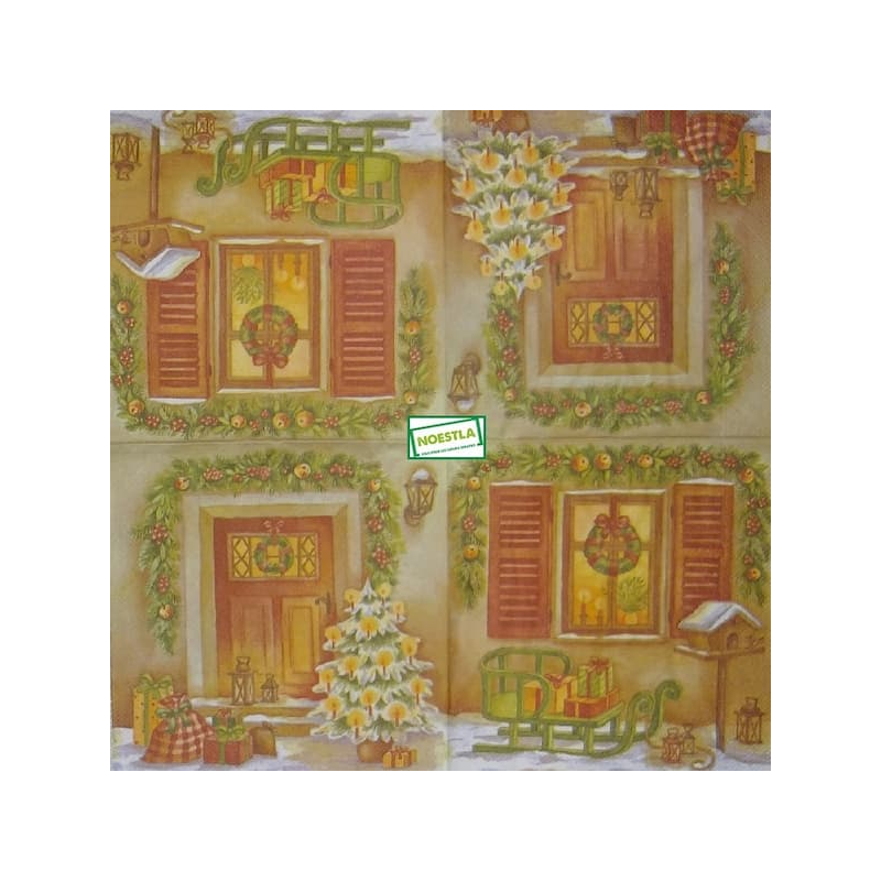 1serviette Paysage Enneigé-42