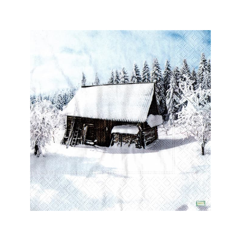 1serviette Paysage Enneigé-50