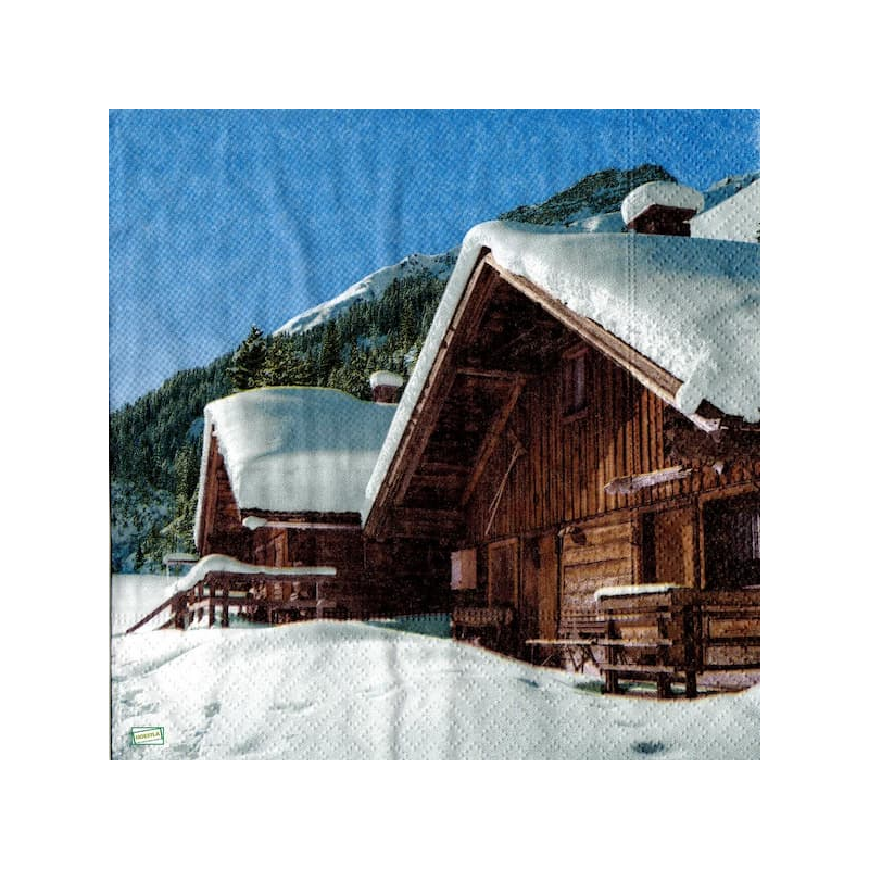 1serviette Paysage Enneigé-57