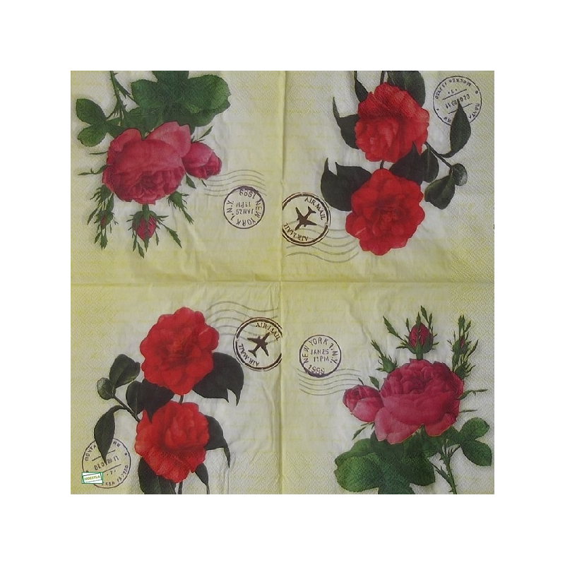 1serviette papier Les Roses-69