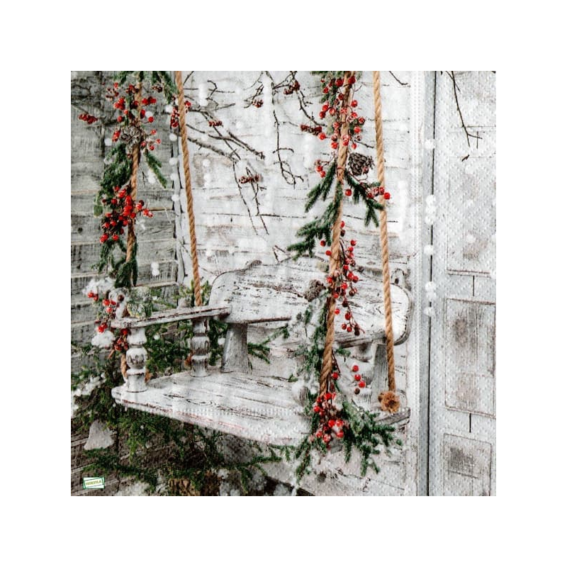 1serviette Paysage Enneigé-75