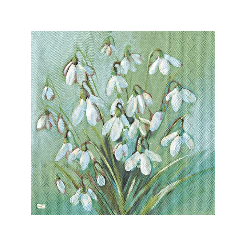 1serviette Les perce neige-1