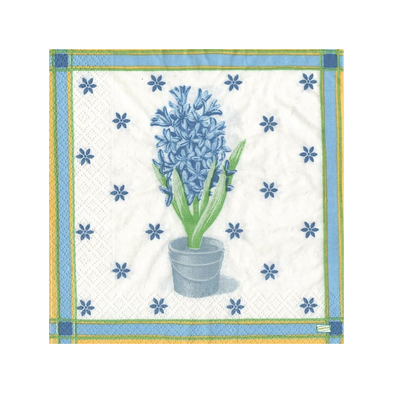1 serviette Les jacinthes-12