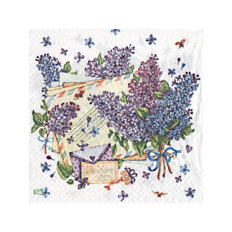 1 serviette Le lilas -13
