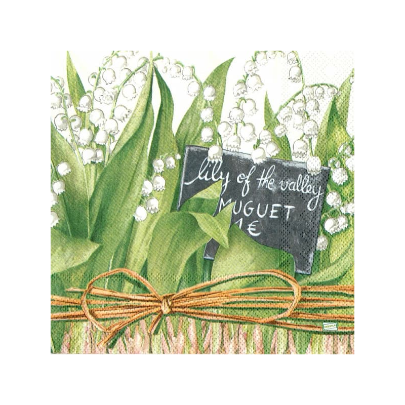 1 serviette Le muguet -15