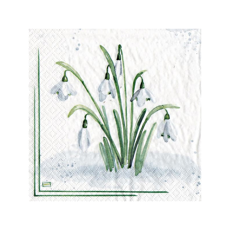 1serviette Les perce neige-17