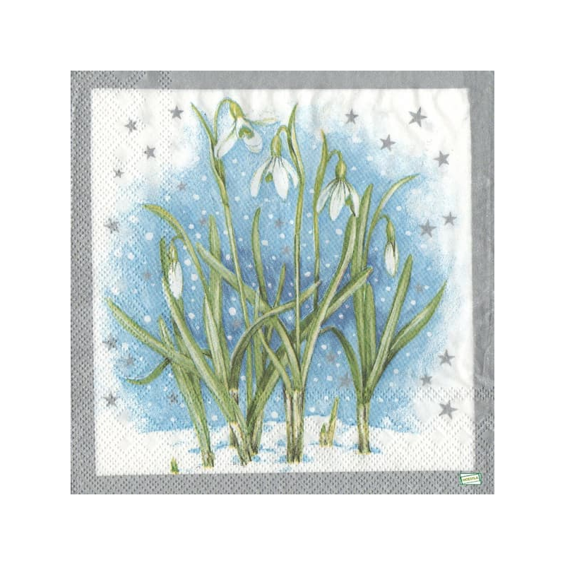 1serviette Les perce neige-18