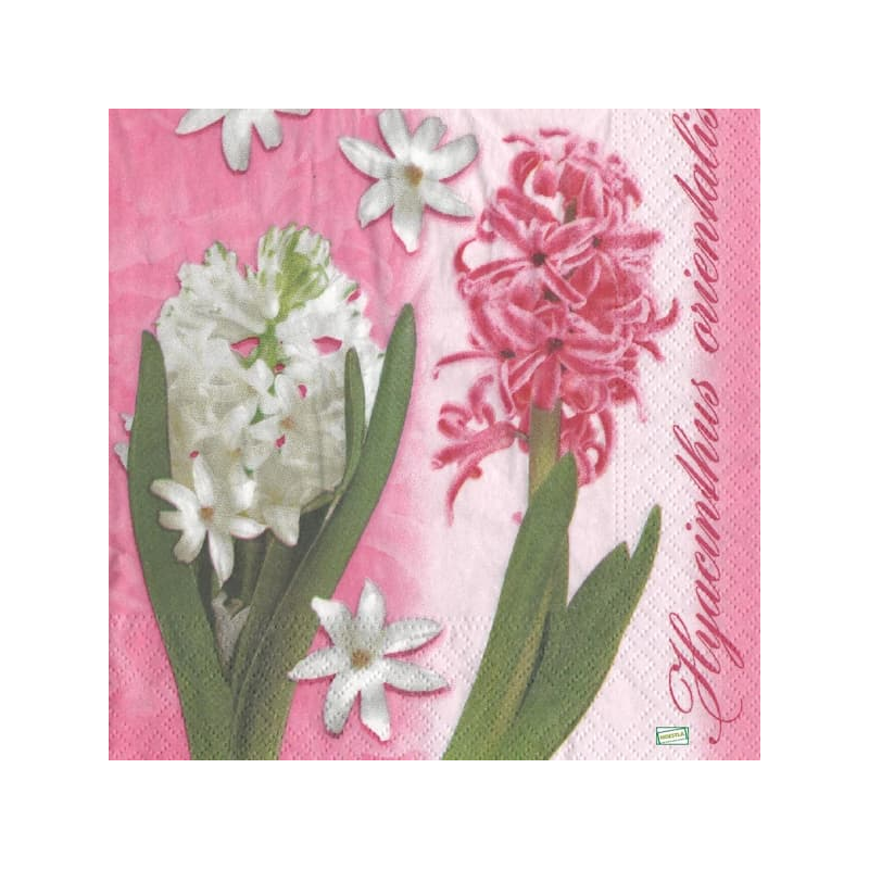 1 serviette Les jacinthes -21