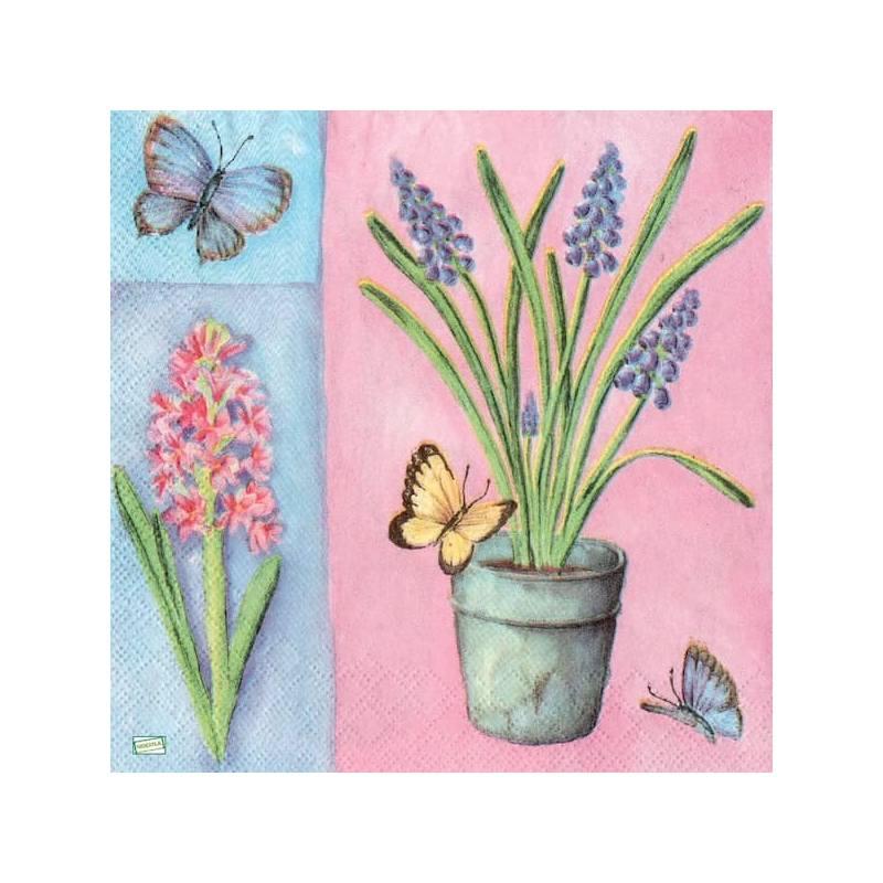 serviette Fleurs Clochettes-28