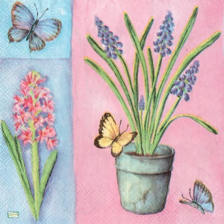 serviette Fleurs Clochettes-28