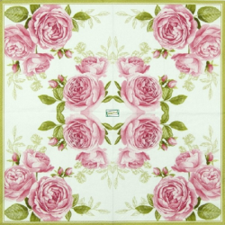 1serviette papier Les Roses-72