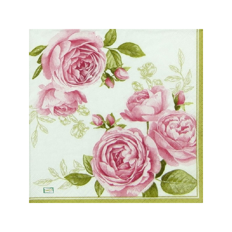 1serviette papier Les Roses-72