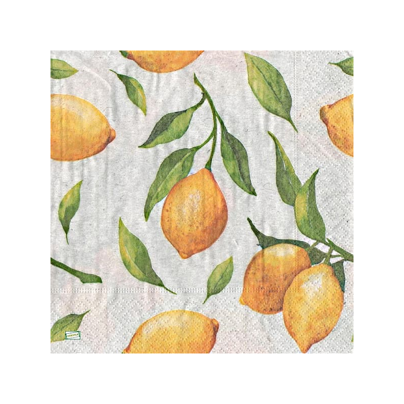 1serviette papier Citrons-8