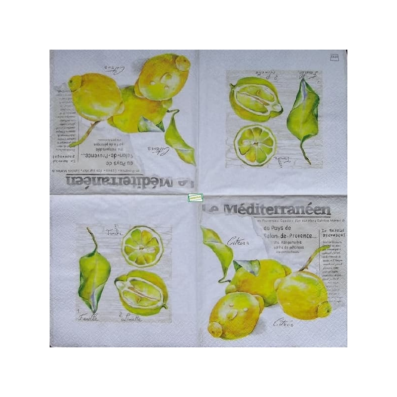1serviette papier Citrons-56