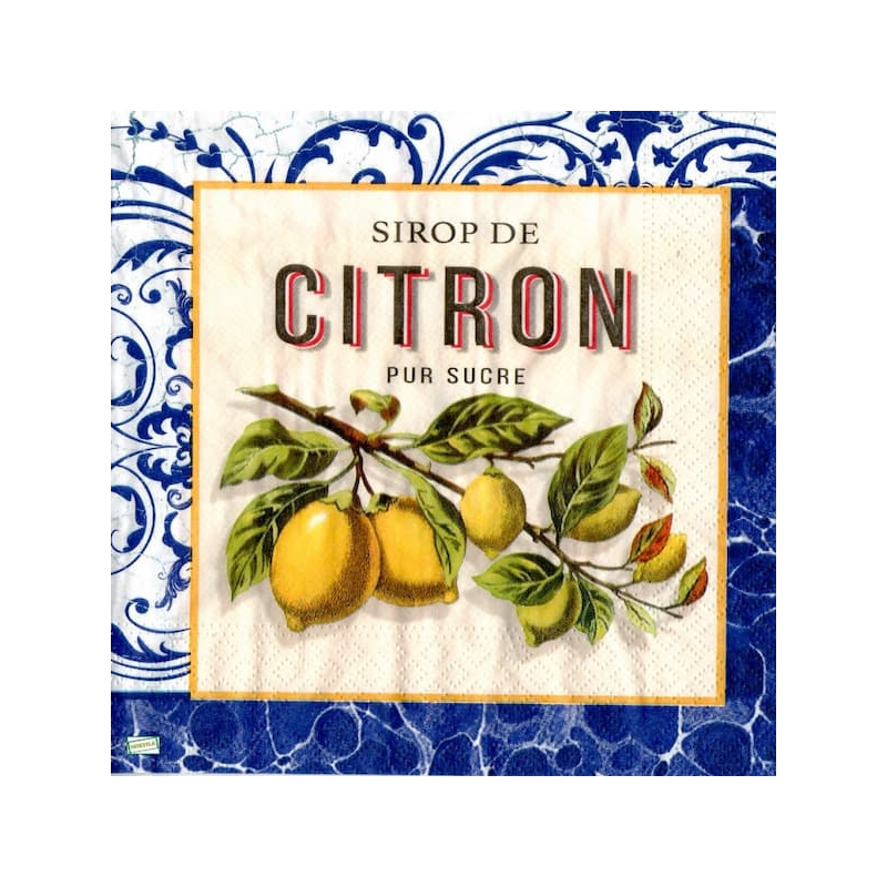 1serviette papier Citrons-19