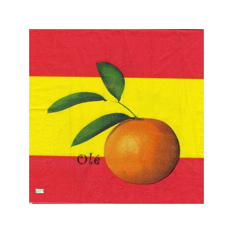 5serviettes papier Oranges-23