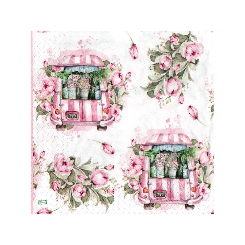 1serviette papier Les Roses-76