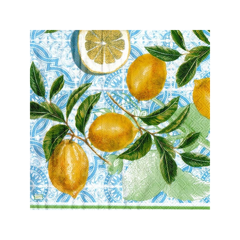 1serviette papier Citrons-42