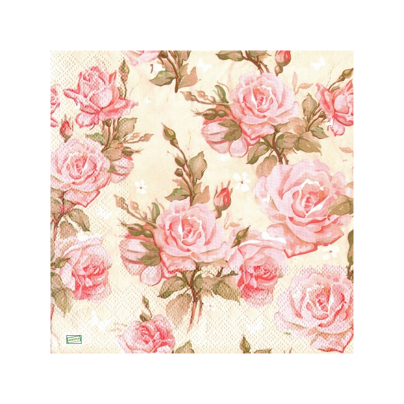 1serviette papier Les Roses-78