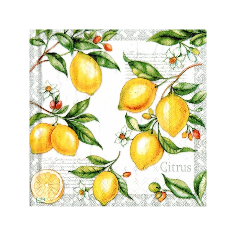 1serviette papier Citrons-55
